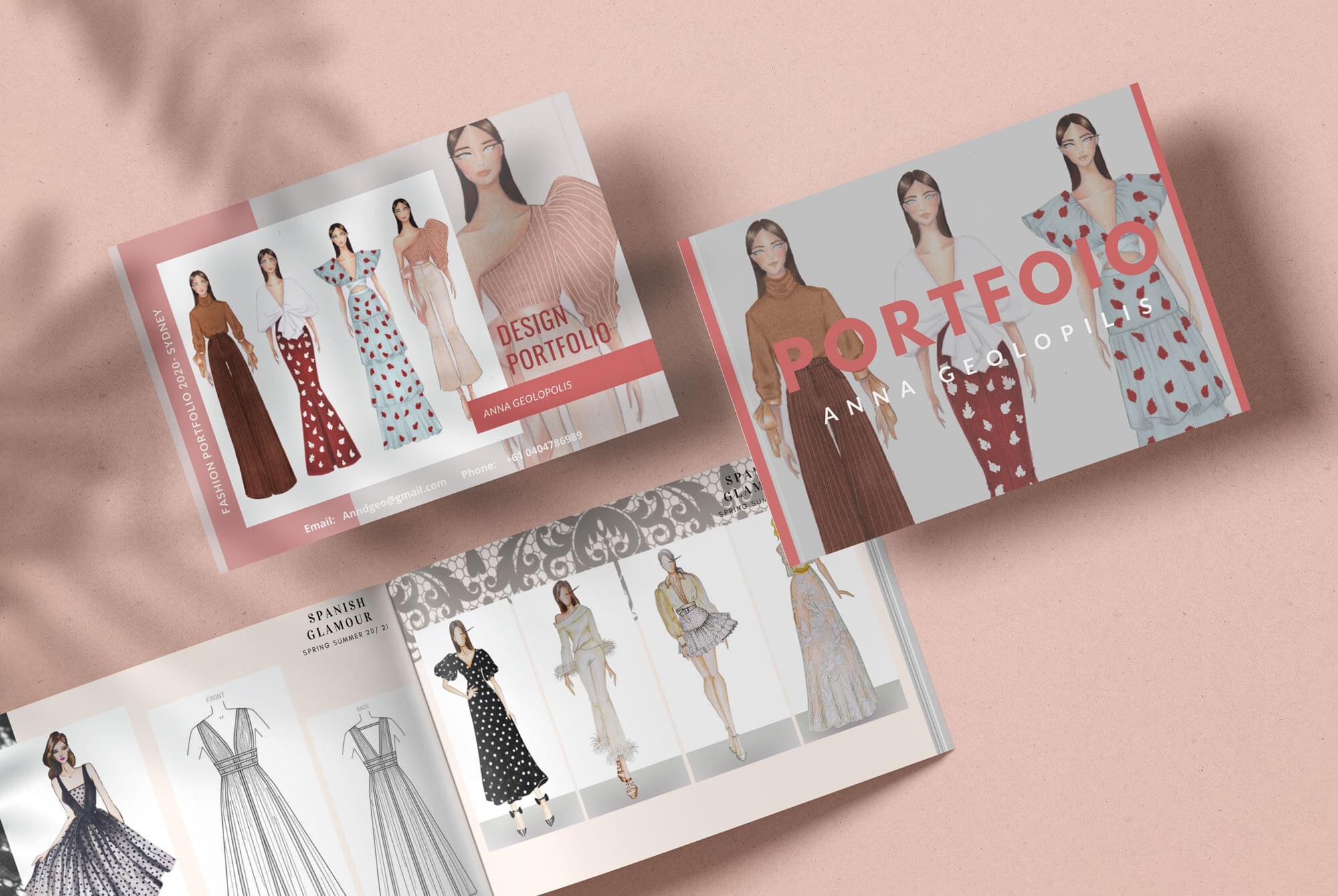 Ultimate Fashion Portfolio examples and Downloadable Template